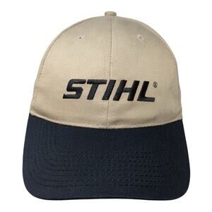 Stihl Outfitters Strapback Baseball Cap Brown One Size Adjustable Embroidered